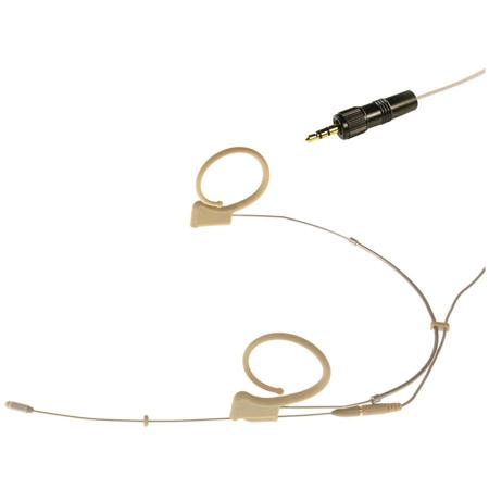 Voice Technologies VTDUPLEX S/M Omni Mic with 3.5mm TRS Locking Connector,Beige