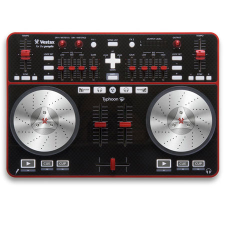 Vestax Typhoon DJ MIDI Controller with Soundcard