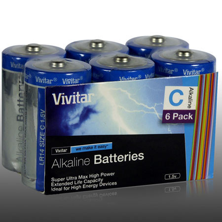 Vivitar VIV6CALK Super Ultra Max C Alkaline Batteries