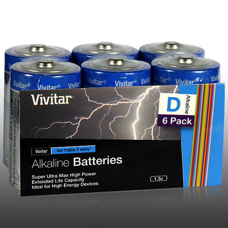 Vivitar VIV6DALK Super Ultra Max D Alkaline Batteries