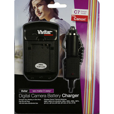 Vivitar Universal Battery Charger for Canon Li-ion