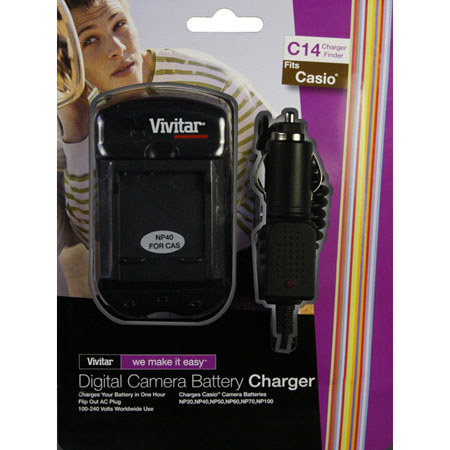 Vivitar Universal Battery Charger for Casio Lithium-Ion Batteries #VIVSCCAS