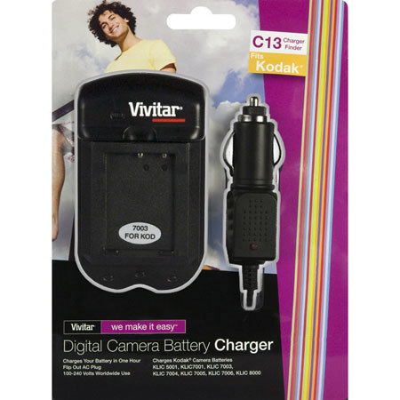 Vivitar Universal Battery Charger for Kodak Lithium-Ion Batteries #VIVSCKOD