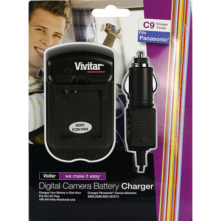 Vivitar Universal Battery Charger for Panasonnic Lithium-Ion Batteries