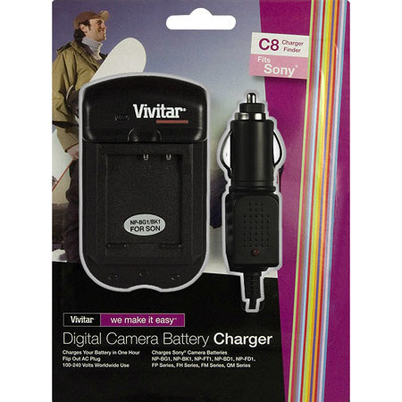 Vivitar Universal Battery Charger for Sony Li-ion