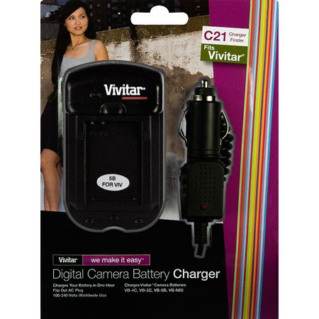 Vivitar Universal Battery Charger for Vivitar Lithium-Ion Batteries #VIVSCVIV