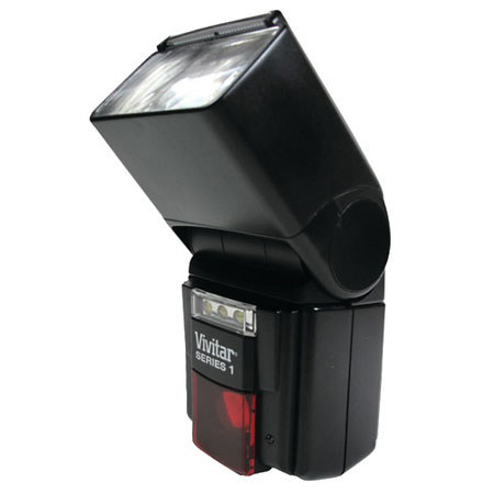 Vivitar DF-7000 DSLR Flash and LED Video Light for Canon
