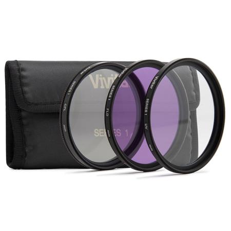 Vivitar 3-Piece 40.5mm Filter Kit - UV, CPL, FDL