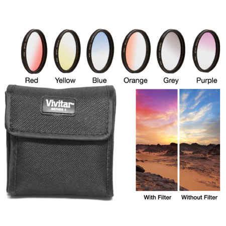 Vivitar 52mm Graduated Color Multicoated Filter Set