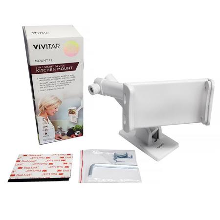 Vivitar Mount It - 2-in-1 Kitchen Mount for Tablets and Smartphones