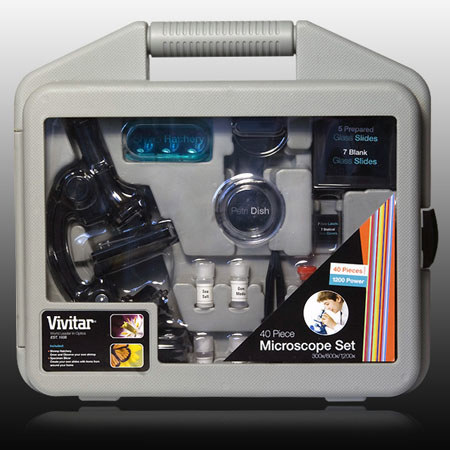 Vivitar MIC-2 1200 Power Beginner Microscope Set