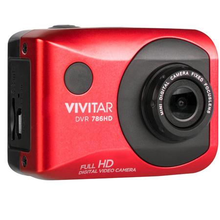 Vivitar DVR 786HD 12MP Action Camera, 2" Screen Size, Red