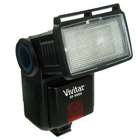 Vivitar SF-4000 Shoe Mounted Bounce Zoom Slave Flash