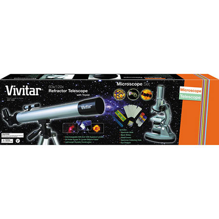Vivitar VIV-TELMIC-30 60x/120x Telescope & Microscope Kit