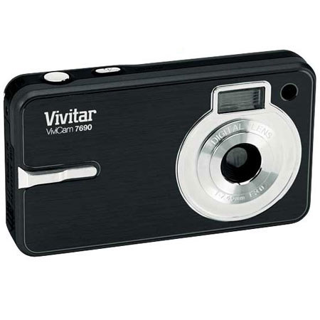 Vivitar Vivicam 7690 7.1 Megapixel Digital Camera,Black
