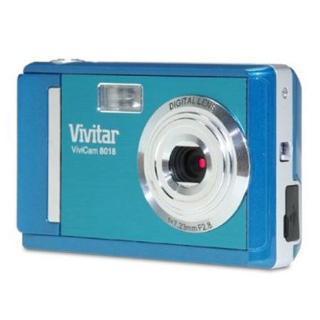 Vivitar ViviCam 8018 8.1MP Digital Camera, Blue