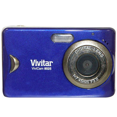 Vivitar Vivicam 8025 8MP Digital Camera,8x Zoom, Blue