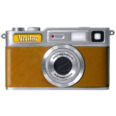 Vivitar Vivicam 8027 8.1 Megapixel Digital Camera,Brown