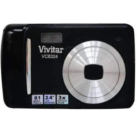 Vivitar Vivicam 8324 8.1MP Dig Camera, 3x Optcl Zm, Blk
