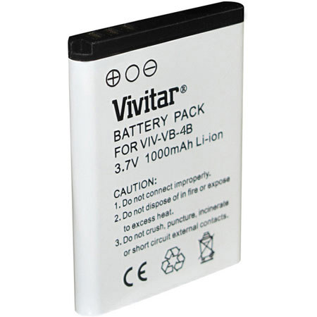 Vivitar VIVVB4C Replacement Lithium Battery, Vivitar 4c