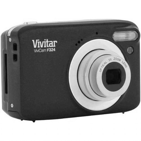 Vivitar ViviCam F324 Digital Camera, Black