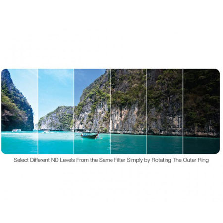 Vivitar 62mm Variable ND Filter - 0.3 to 3.0 (1 to 10 stops)