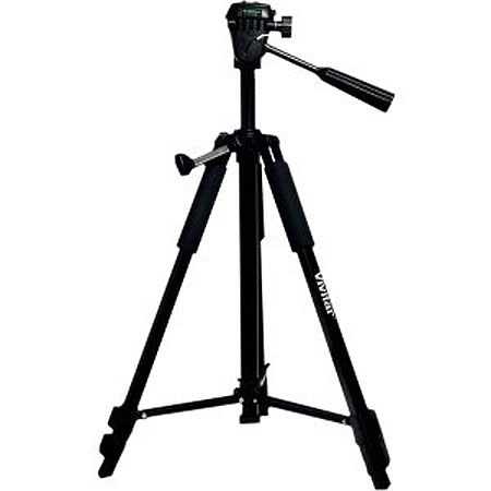 Vivitar 62" 3-section Aluminum Tripod with 3-Way Pan Head - Black