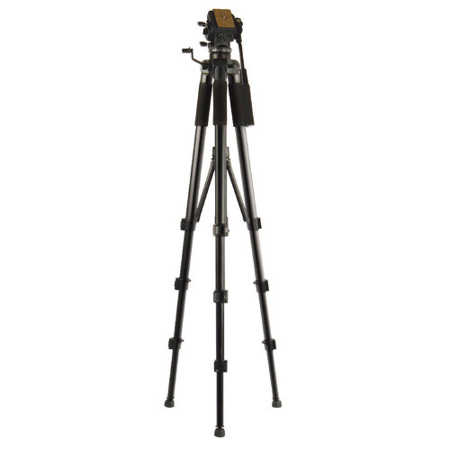 Vivitar 3-Section Photo Video Tripod with Fluid Pan Head, 82" Max Height