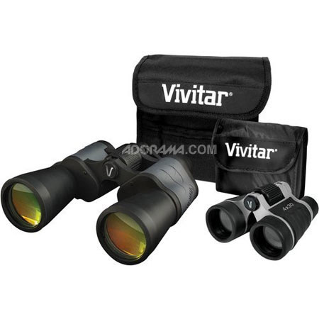 Vivitar 8x50 and 4x30 Value Series Weather Resistant Roof Prism Binocular Set