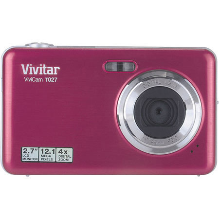 Vivitar ViviCam T027 Digital Camera, Pink