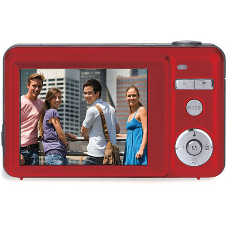 Vivitar ViviCam T027 Digital Camera, Red