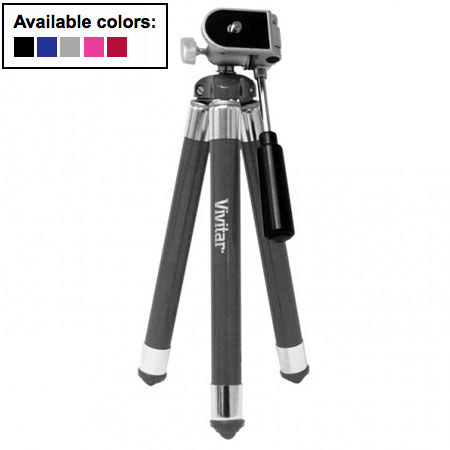 Vivitar VT-17 3-section Aluminum Tripod with 2-Way Pan Head  - Blue