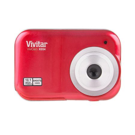 Vivitar ViviCam X054 10.1MP Digital Camera, Red