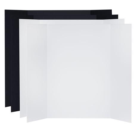 V-Flat World Tabletop V-Flat Large (3'x4'), 4-Pack, 2-White & 2-Black
