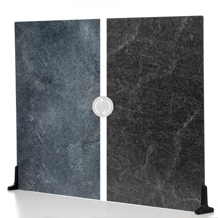 V-FLAT WORLD Duo Board - 30x40" Double Sided Surface Board, Ocean Slate/Black Slate