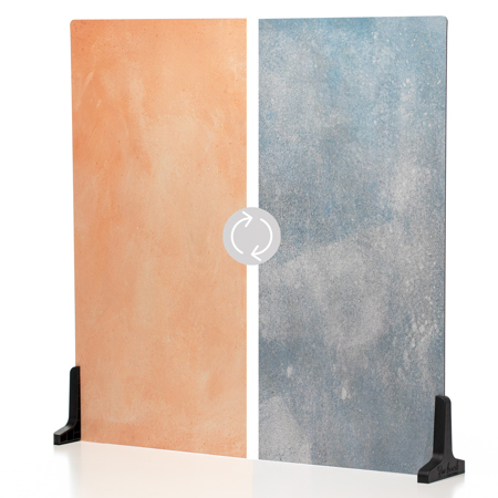V-FLAT WORLD Duo Board - 24x24" Double Sided Surface Board, Coral Wash/90's Blues