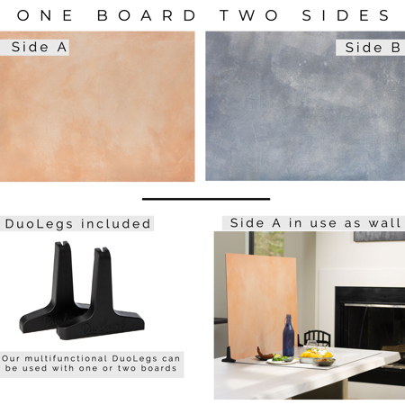 V-FLAT WORLD Duo Board - 30x40" Surface Board, Coral Wash/90's Blues
