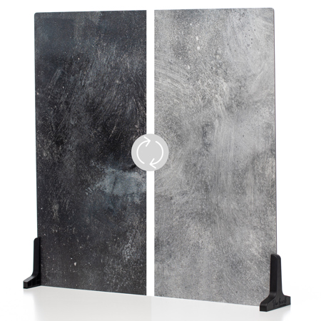 V-FLAT WORLD Duo Board - 24x24" Double Sided Surface Board, Gray Chalk/Dark Chalk