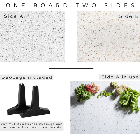 V-FLAT WORLD Duo Board - 30x40" Surface Board, Terrazzo A/Terrazzo B