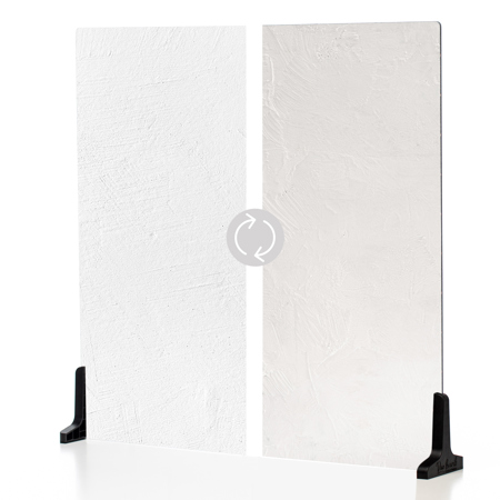 V-FLAT WORLD Duo Board - 24x24" Double Sided Surface Board, Raw Concrete/Vintage Plaster