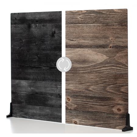 V-FLAT WORLD Duo Board - 30x40" Double Sided Surface Board, Vintage Oak/Ink Hardwood