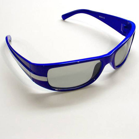 Visual World Passive 3D Glasses Child Racing Strip, Blue