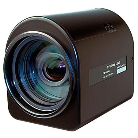 ViewZ 9.5-152mm F-1.8 Motorized Zoom Lens with C-Mount for 2/3" Cameras, 3-Motor