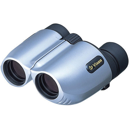 Vixen 10x25 Compact Arena, Weather Resistant Porro Prism Binocular with 5 deg. Angle of View, Gray.