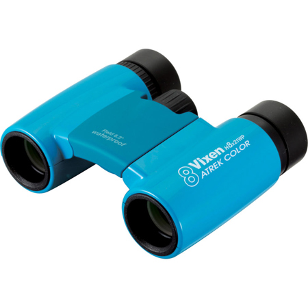 Vixen 8x21 Arena Roof Prism Binocular, 6.3 Degree Angle of View, Blue