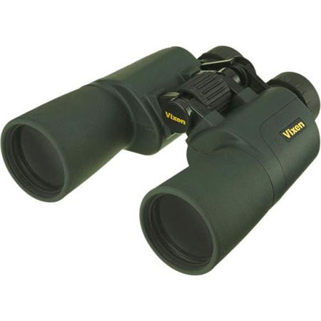 Vixen Optics 7x50 CF Ascot Porro Prism Binocular, 6.4 Deg Angle of View, Green