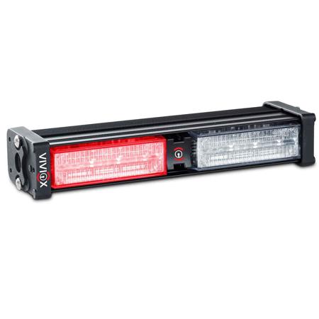 Dynalight Racks Red Viviox Dynalight S2400 2 Head Emergency Rebel LED Light, Red and Clear