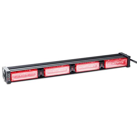 Dynalight Racks Red Viviox Dynalight S4400 4 Head Emergency Rebel LED Light, Red S4400-RED
