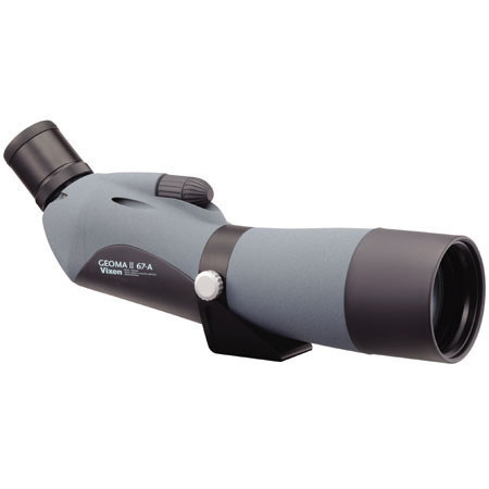 Vixen Geoma II 67-A, 67mm Angled Spotting Scope Body with 45 Viewing Angle with GLH48T Zoom Eyepiece.