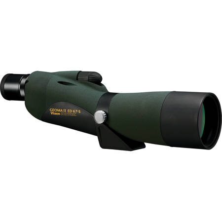 Vixen Geoma IIED 67-S, 16-48x67mm Straight Spotting Scope, Dual Focus, Green